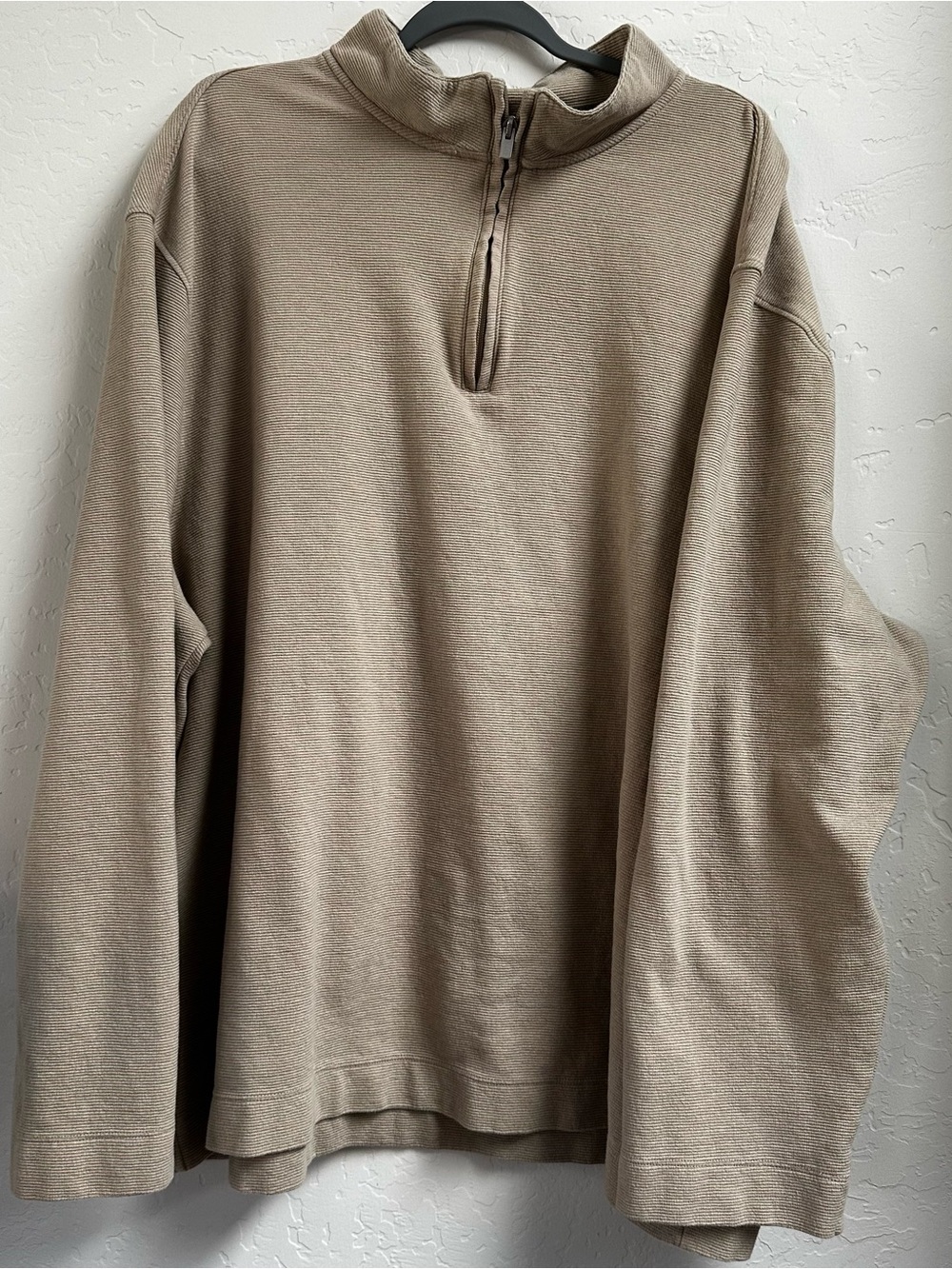 Van Heusen Men's Zip-Up Sweater in Taupe